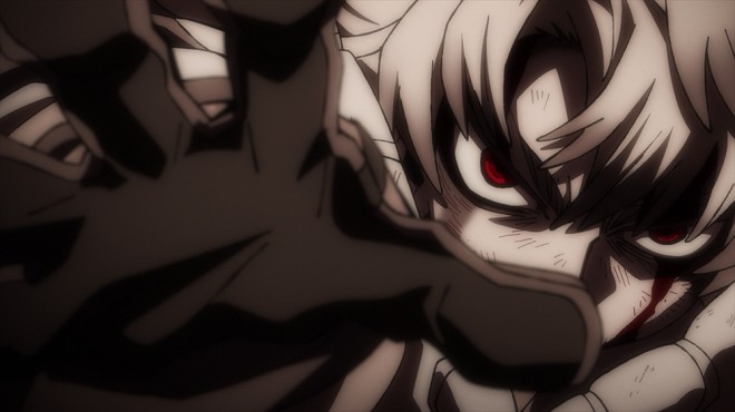 Key visual for Gachiakuta anime featuring Rudo, Enjin, Zanka, and Riyo, illustrated by chief animation director Satoshi Ishino. Premieres July 6 on CBC/TBS Network.